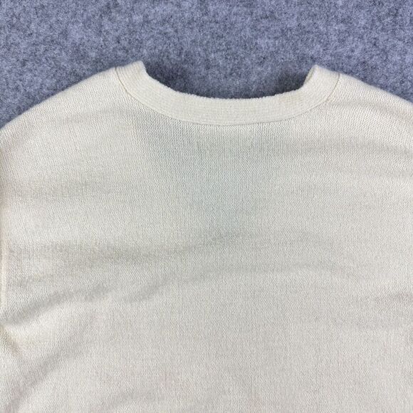 Anthropologie Joy Fringe Sweater Womens Medium Cozy Casual Pullover V-Neck Boho - Picture 9 of 15